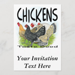 Invitation Les Poulets Goûtent Bien !