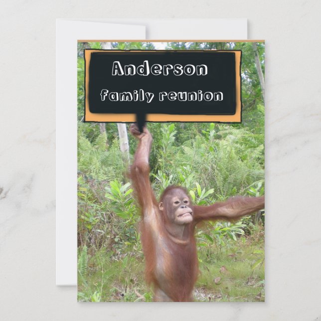 Invitation Les Réunions de famille d'amusement (Devant)