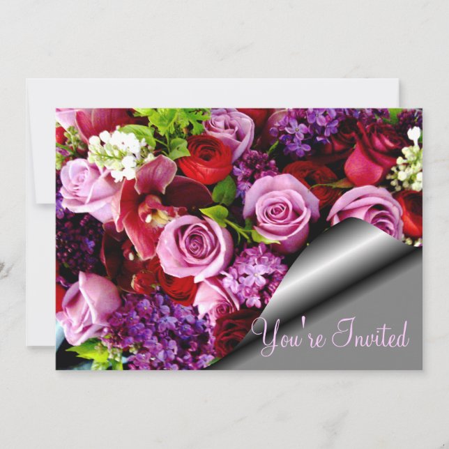 Invitation Les roses sont pour toujours_ (Devant)