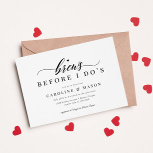 Invitation Les seins classiques avant la Fête des mariées des