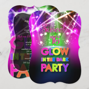 Invitation Les seize ans de PixDezine, fête avec éclairage la