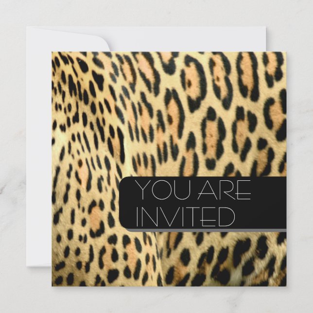 Invitation Les taches léopards (Devant)
