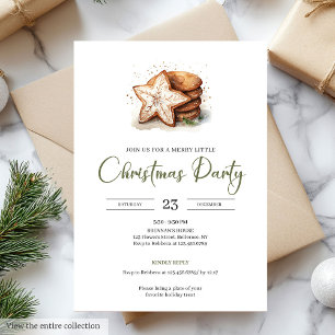 Invitation Les Teintes Beige Minimalistes Nordiques de Noël d
