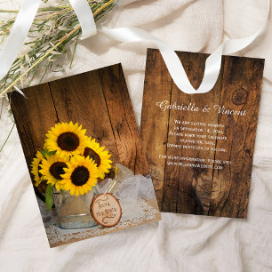 Invitation Les tournesols et l'arrosage peuvent mariage sauve