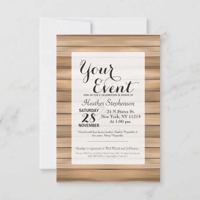 Invitation "Les vieilles manières n'ouvriront pas de nouvelle (Devant)