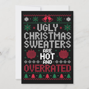 Invitation Les vilains pulls de Noël sont tendance et suresti