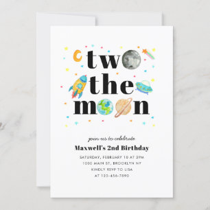 Invitation L'espace extra-atmosphérique étoile planète DEUX L