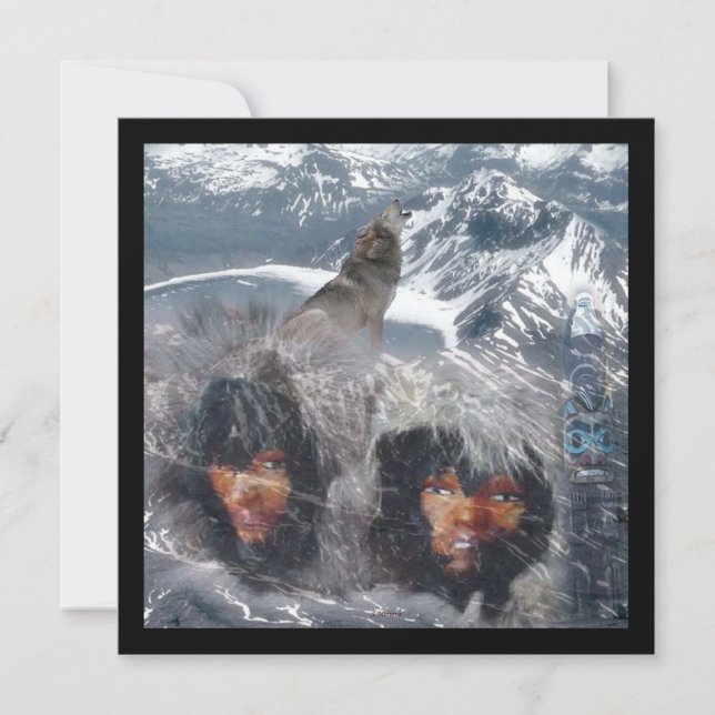 Invitation L'esprit autochtone en Alaska (Devant)