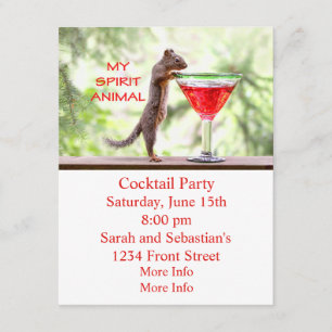 Invitation L'Esprit d'écureuil Animal