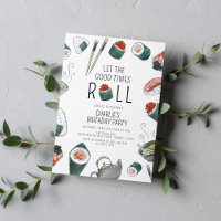 Let the Good Times Roll Sushi Party Anniversaire