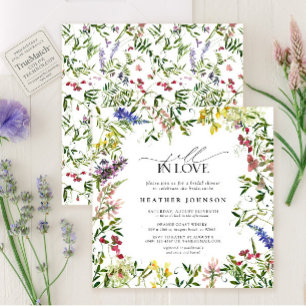 Invitation L'été automne dans l'amour Fête des mariées Fleur