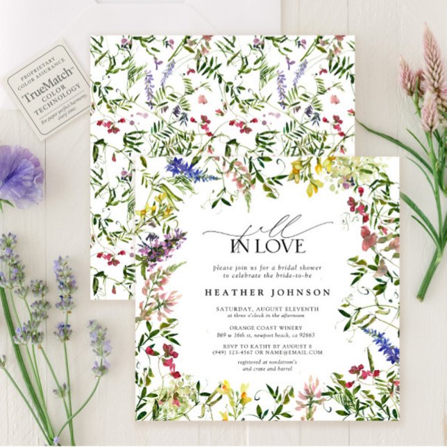 Invitation L'été automne dans l'amour Fête des mariées Fleur  (Créateur téléchargé)