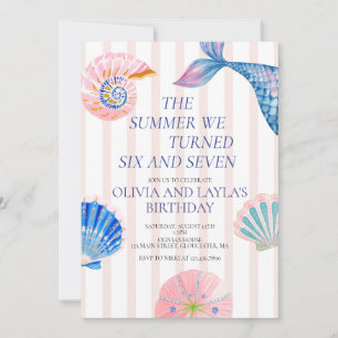 Invitation L'été où j'ai eu six et sept ans