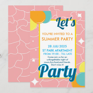 Invitation let's party