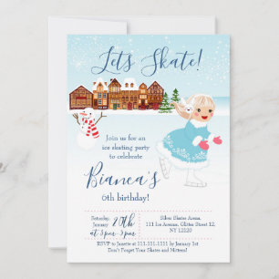 Invitation Lets Patiner l'invitation anniversaire