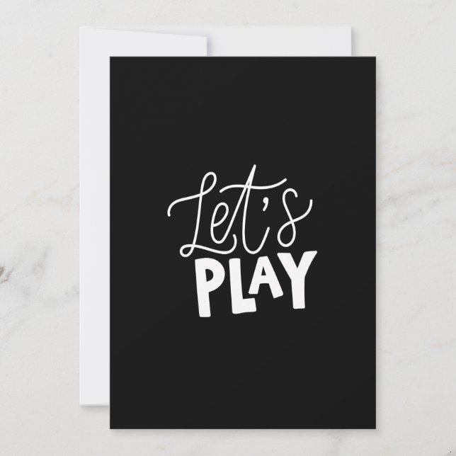 Invitation let's play (Devant)