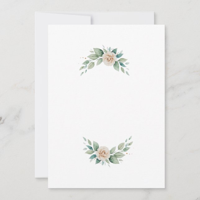 Invitation letter flowers  (Devant)