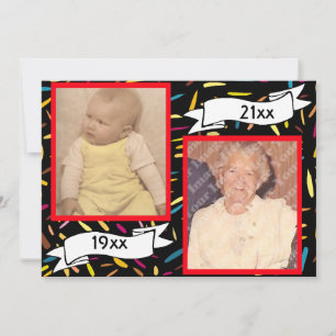 Invitation Lettre bulle rouge 70e anniversaire