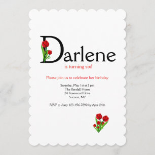 Invitation Lettre "D" (Ajouter Tout Prénom Avec Lettre D)