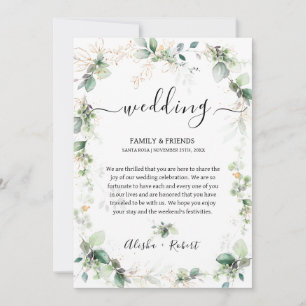 Invitation LETTRE D'ACCUEIL VERTE DE LA FORÊT Itinéraire