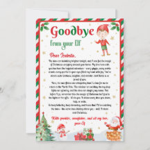 Lettre d'adieu de l'elfe Noël