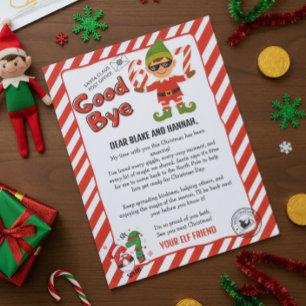 Invitation Lettre d'adieu de votre lutin