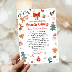 Invitation Lettre de lutin de Noël du bureau du Père Noël