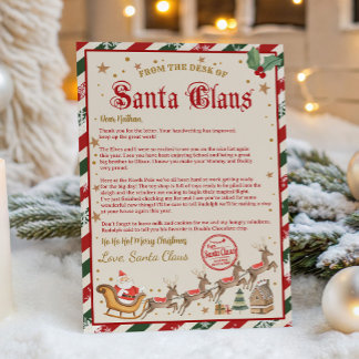 Invitation Lettre de Noël du Père Noël
