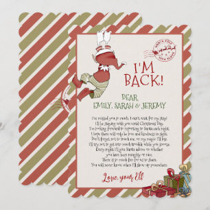 Invitation Lettre d'elfe "Je suis de retour" pour l'invitatio