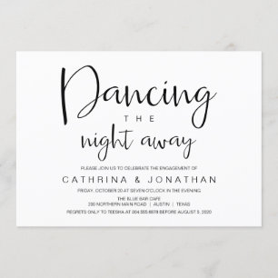 Invitation Lettre main, Écriture noire, Partie d'engagement