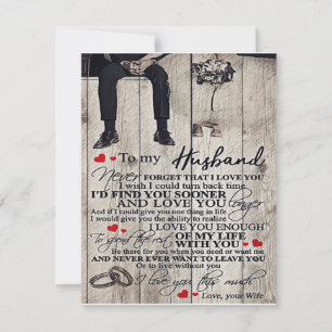 Invitation Lettre mignonne au mari   Bel cadeau