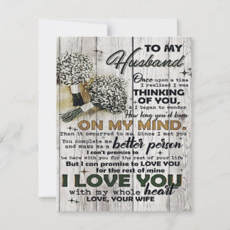Invitation Lettre mignonne au mari | Bel cadeau | Fête des pè
