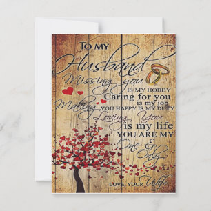 Invitation Lettre Mignonne Pour Mari   Cadeau Charmant  