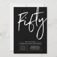 LETTRE NOIRE Cinquante | Fête du 50e anniversaire 