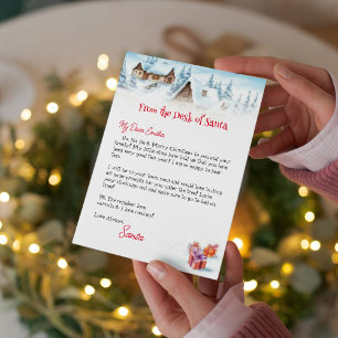 Invitation Lettre personnalisée du modèle du Père Noël