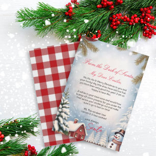 Invitation Lettre personnalisée du modèle du Père Noël