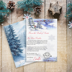 Invitation Lettre personnalisée du modèle du Père Noël
