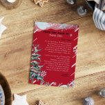 Invitation Lettre personnalisée du Père Noël<br><div class="desc">Lettre personnalisée du Père Noël. Donnez à votre enfant cette année une lettre spéciale et mignonne de Père Noël. Collection : https://www.zazzle.com/collections/love_christmas_collection-119212194434211063</div>