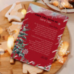 Invitation Lettre personnalisée du Père Noël<br><div class="desc">Lettre personnalisée de Santa Clause. Donnez à votre enfant cette année une lettre spéciale et mignonne de Père Noël. Collection : https://www.zazzle.com/collections/love_christmas_collection-119212194434211063</div>