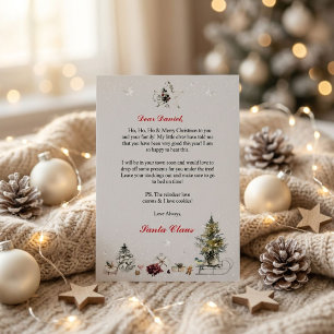 Invitation Lettre personnalisée du Père Noël pour les enfants