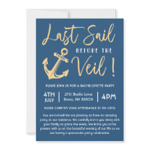 Lève l'ancre avant le voile Nautique EVJF