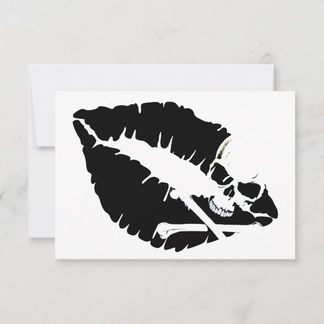 Invitation lèvres empoisonnées (Devant)