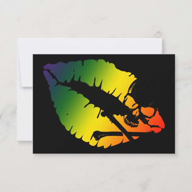 Invitation lèvres empoisonnées (Devant)