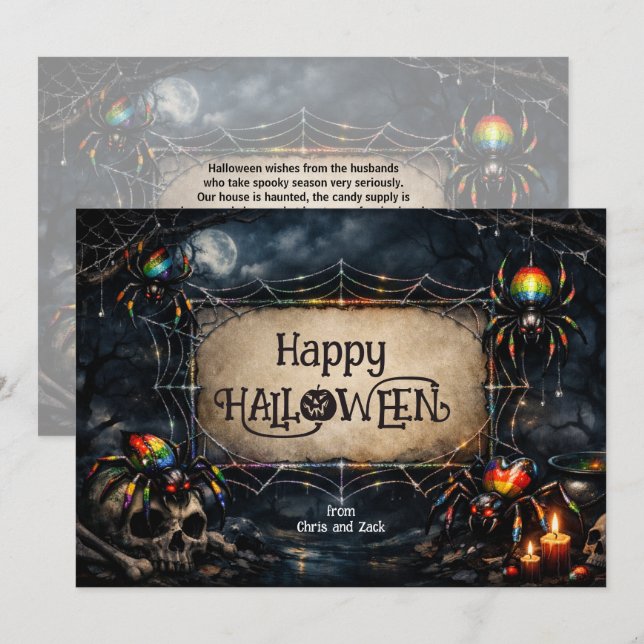 Invitation 🕷️🌈LGBT Creepin’ Ça Déborde de Fierté  (Devant / Derrière)