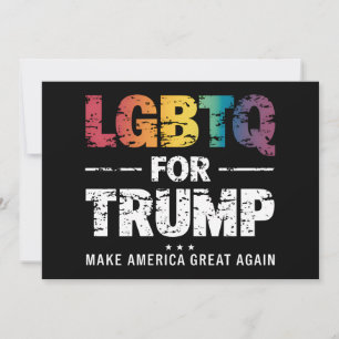 INVITATION LGBTQ POUR TRUMP GAY LESBIENNE POUR TRUMP 2024 