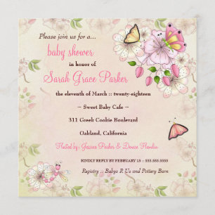 Invitation LGC  Baby shower du jardin