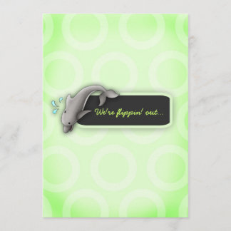 Invitation LGC| Flipper' à l'Baby shower Green Surprise