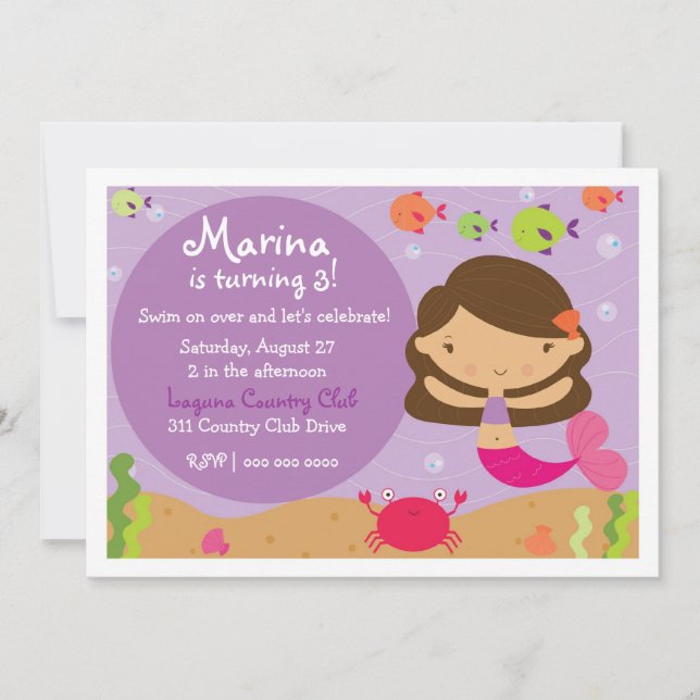 Invitation LGC | la joyeuse sirène (Devant)