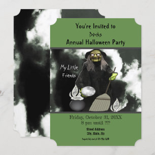 Invitation L'Halloween de Rainee Brew de Witch