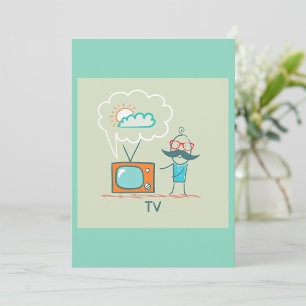 Invitation L'Homme Et Sa Télévision